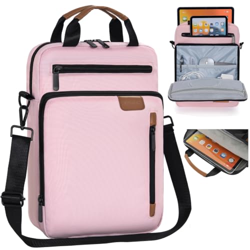 TORIBIO 9-11 Inch Tablet Sleeve Bag Padded Protective Travel Carrying Case | Fits iPad A16 2025, iPad Air M4 11-inch 2026 M3 M2, iPad Pro M5/M4 11 inch, iPad 10/9/8/7th, Galaxy Tab A9+/S9/S8 11" - color: Pink, size: 9-11 Inch