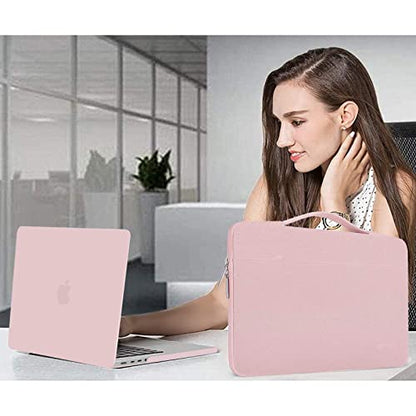 MOSISO Compatible with MacBook Pro 14 inch Case M5 2026 M4 M3 M2 M1 2025-2021 A3427 A3426 A3434 A3112 A3185 A3401 A2918 A2992 A2779 A2442, Case&Bag&Keyboard Skin&Webcam Cover&ScreenFilm, Rose Quartz - color: Rose Quartz
