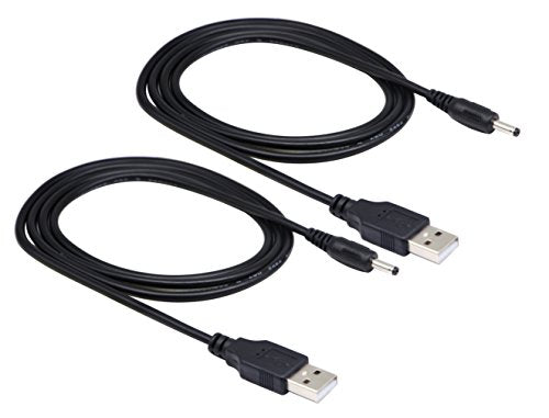 USB 2.0 A Male to DC 3.5x1.35mm Male Adapter Cable 5 Volt DC Barrel Power Jack Charging Cable for Tablet, Electronic Dog, Access Control Attendance (1M/3.3ft, DC 3.5x1.35mm)(2packs) - color: 1M DC 3.5x1.35mm