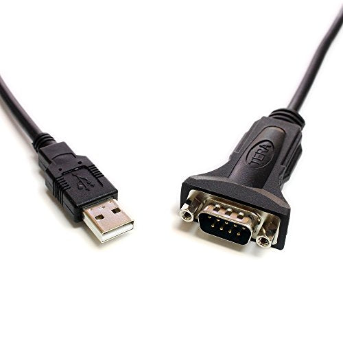 Tera Grand - Premium USB 2.0 to RS232 Serial DB9 Adapter Cable 10 Feet - Supports Windows 11, 10, 8, 7, Vista, XP, 2000, 98, Linux and Mac - Built with FTDI Chipset and Hex Jack Nuts - size: 10 ft, style: Hex Jack Nuts