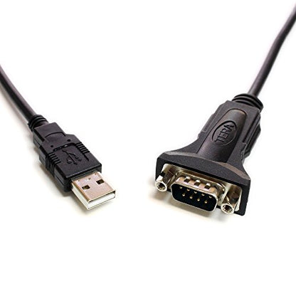 Tera Grand Premium USB 2.0 to RS232 Serial DB9 Adapter Cable 6 Ft - Supports Windows 11,10, 8, 7, Vista, XP, 2000, 98, Linux and Mac - Built with FTDI Chipset and Hex Jack Nuts - size: 6 ft, style: Hex Jack Nuts