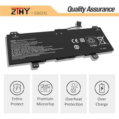 GB02XL GM02XL Laptop Battery Replacement for HP Chromebook X360 11 G1 G2 | G3 G6 G7 G8 EE, 11A G6 G8 EE, 14 G5 14-DB 14-DB0051CL Series HSTNN-DB7X L42550-1C1 L42550-541 L42583-002 L42550-241 47.3Wh - size: 9.96*3.93*0.31 inch GB02XL