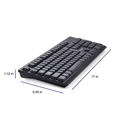 Verbatim Slimline Wireless Keyboard and Mouse Combo 2.4GHz USB Plug-and-Play Numeric Keypad Adjustable Tilt Legs Optical Wireless Mouse Full-Size Computer Keyboard Compatible with PC, Laptop 70741 - style: Wireless Keyboard & Mouse