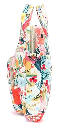 Laptop Shoulder Bag15.6inch women men Waterproof 16inch Computer Bags Women Business Office Work Bag Briefcase 14 inch case - color: Garden Rose