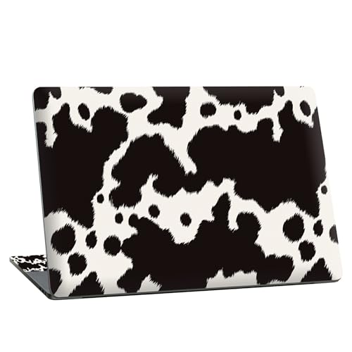 Universal Laptop Skin Sticker with 2 Wrist Pad Skins, Waterproof Scratch Resistant Vinyl Laptop Cover Decal, Cut to Fit for 11–15.6 Inch MacBook HP Dell Lenovo, Cow Print - color: Cow Print