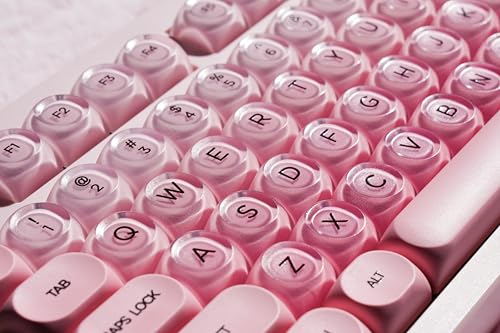 ZORNHER ZH980 Foundation Mechanical Keyboard,95% Pink Creamy Keyboard with Number Pad,Cute Jelly MOA Profile Keycaps,Creamy Sounding Linear Switches,Hot-Swappable,RGB Backlit - color: Pink Foundation, size: Creamy Switch