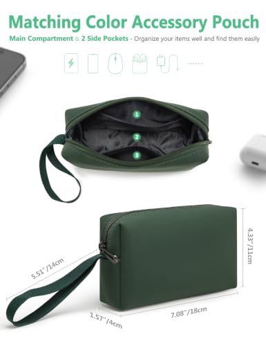 HYZUO 13 Inch Laptop Case Sleeve Bag with Adjustable Stand, Midnight Green | for MacBook Air 13 M5 A3449 M4 M3 M2 M1 2026-2018, 13" MacBook Neo 2026, MacBook Pro 13 M2 M1 2026-2016, Surface Pro, XPS 13 - color: Midnight Green, size: 13 Inch
