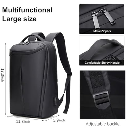 Travel Laptop Backpack for Men Women, business Work Rucksack College School Computer Bag Fits 15.6 Inch Laptop, Bookbag with USB Charging Port
