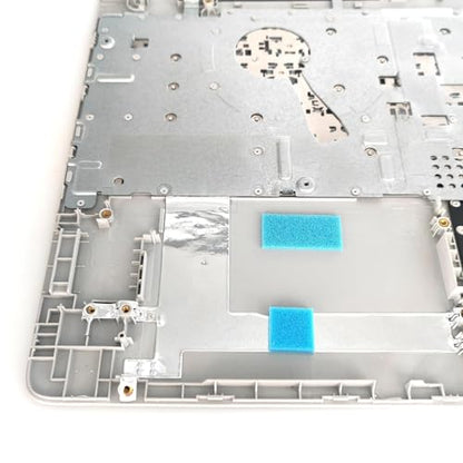 Replacement Upper Case Palmrest for HP 15T-DW 15-DW 15S-DU 15-DW0081WM 15-DW1081WM 15-DW1083WM 15-DW0083WM Series Laptop Top Cove Non-Backlit Keyboard Assembly L52023-001 AP2H8000510 Sliver - color: Silver