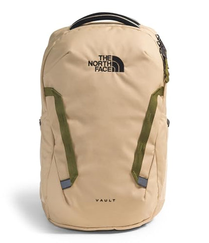The North Face Vault Everyday Laptop Backpack, Khaki Stone/Blk, One Size | Commuter Travel Bag, Water-Repellent Finish, Spacious Compartment - color: Khaki Stone/Tnf Black