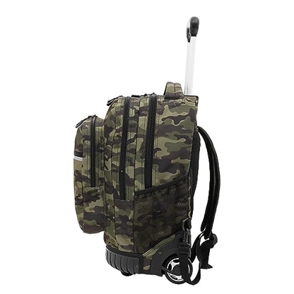 Travelers Club 20" Rolling Backpack with Laptop Compartment, Camo - color: Camo, size: 20 Inch