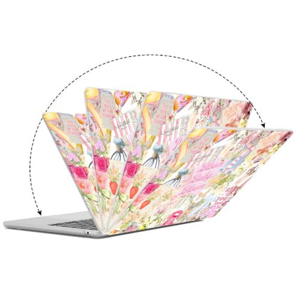 G JGOO Compatible with MacBook Air 13 inch Case 2026 2025-2022 M5 A3449 M4 A3240 M3 A3113 M2 A2681, Plastic Hard Shell for MacBook Air 13.6 inch Case +Keyboard Cover+Screen Protector, Flower Collage - color: Flower Collage