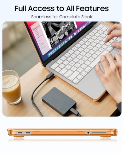 Fintie Case for MacBook Neo 13 Inch A3404 2026, Cosmic Orange | Snap-On Hard Shell Cover, Ultra-Thin, Slim Fit, Lightweight - color: Cosmic Orange