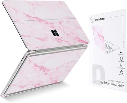 Ultra Thin Protective Cover Skin Decal Sticker for 2023 Microsoft Surface Laptop Studio 2, Easy Apply, Anti-Scratch, Residue Free Vinyl Skin [Pink Marble] - color: Pink Marble, size: Surface Laptop Studio 2