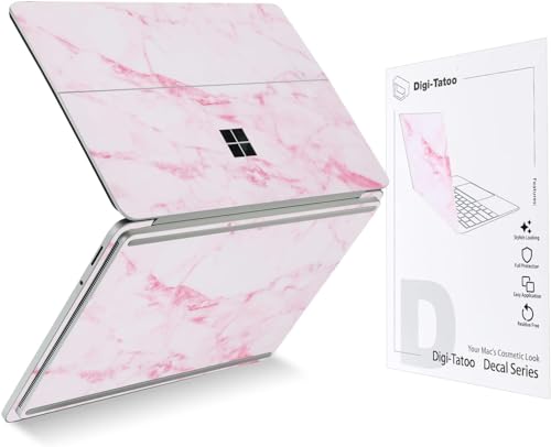 Ultra Thin Protective Cover Skin Decal Sticker for 2023 Microsoft Surface Laptop Studio 2, Easy Apply, Anti-Scratch, Residue Free Vinyl Skin [Pink Marble] - color: Pink Marble, size: Surface Laptop Studio 2