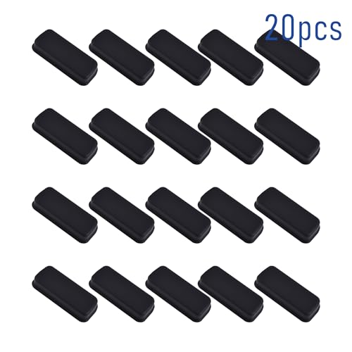 5 PCS DVI Port Anti-dust Plugs, Silicone Covers Caps Stoppers, Port Protector for PC Laptop Notebook Computers, 0.91 x 0.31 (LxW) - size: DVI/Black/5 PCS