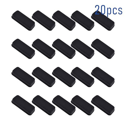 5 PCS DVI Port Anti-dust Plugs, Silicone Covers Caps Stoppers, Port Protector for PC Laptop Notebook Computers, 0.91 x 0.31 (LxW) - size: DVI/Black/5 PCS