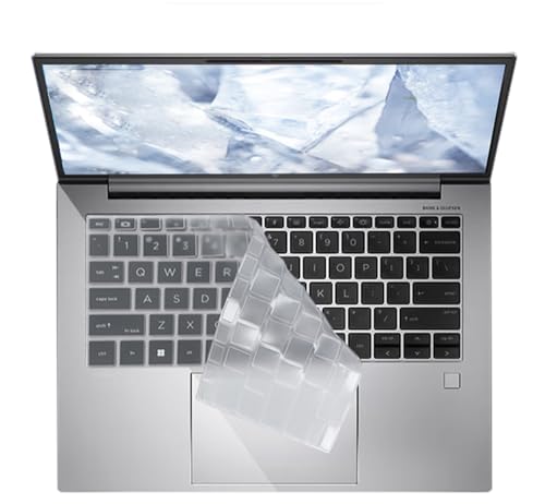 Silicone Keyboard Cover Skin Compatible for HP EliteBook 830 835 G9 G10 13.3", HP Elitebook 840 845 1040 G9 G10 14 inch Laptop （Not for 840 845 1040 G8 G7 G6 G5 G4 G3 13.3"/14"） Clear - color: Clear, size: for Elitebook 840 845 G9 G10