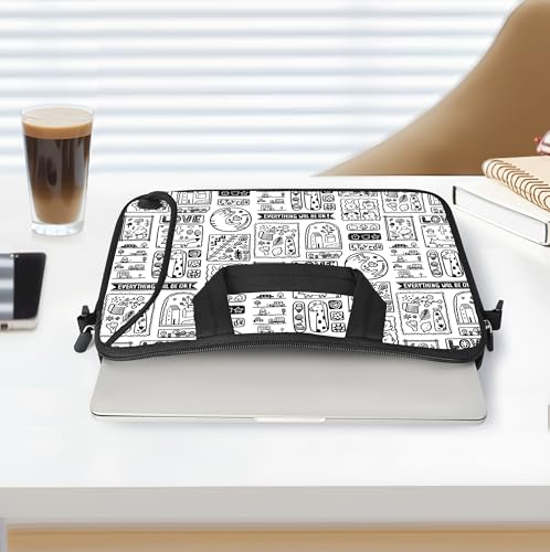 Messenger Bag Carrying Case Sleeve with Handle Accessory Pocket Fits Laptops/Notebook/ebooks/Kids tablet/ipad (11-13.3 inch, Animal Cartoon) - color: Animal Cartoon, size: 11-13.3 inch