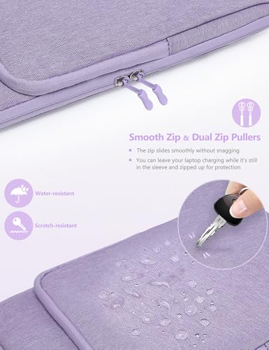 HYZUO 13.3-14 Inch Laptop Bag Sleeve Case for MacBook Pro 14 M5, Lilac Purple - color: Lilac Purple, size: 13.3-14 Inch
