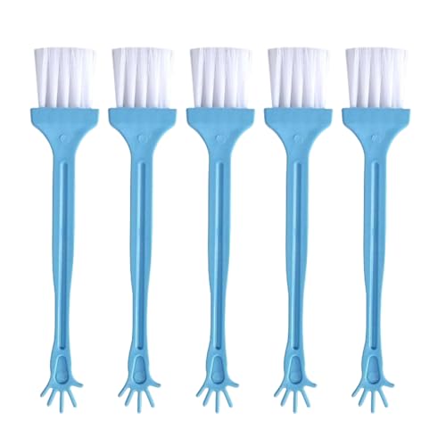5Pieces Computer Keyboard Tool Electronic Small Brush for Office Worker and Frequent Laptop Users - color: Blue