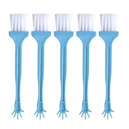 5Pieces Computer Keyboard Tool Electronic Small Brush for Office Worker and Frequent Laptop Users - color: Blue