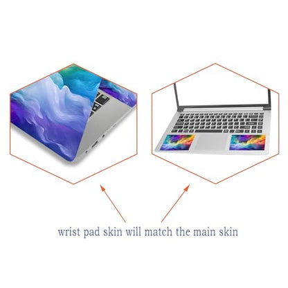 12" 13.1" 13.3" 14" 15" 15.4" 15.6" Laptop Decal Netbook Sticker Skin Cover | Vinyl Art Skin Sticker Cover Notebook PC Protector ( 2 Wrist Pad Included), Removable Reusable, Colorful Style - color: Dazzling Style