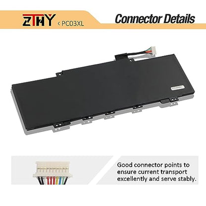 PC03XL Battery for HP Pavilion X360 15-er 15t-er 14-dw 14-dy 14-cd 14m-dy | 14-ek 15-er0xxx 14-dw0xxx 14m-dy0xxx 14-dy0xxx Aero 13-be 13-be0xxx Envy x360 2-in-1 laptop 14-es 14t-es 14-es0xxx 14t-es0xxx - size: 9.6*3.54*0.23 inch PC03XL