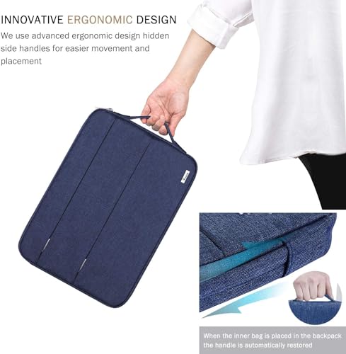 Voova 15-14 Inch Laptop Sleeve, Laptop Case, MacBook Case, Blue | Slim splash-proof 14-inch laptop sleeve compatible with MacBook Pro M1-M5 Max, HP, Lenovo, Acer and Asus for daily use - color: Blue, size: 14-15 Inch
