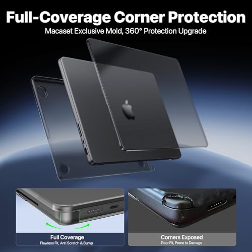 Macaset for MacBook Pro 16 inch Case 2024-2021 M4 M3 M2 M1 Pro/Max [Ultra-Thin Natural] for A3403 A3186 A2991 A2780 A2485 Protective Durable Hard Shell Laptop Cover-Space Gary Clear - color: Matte Gray