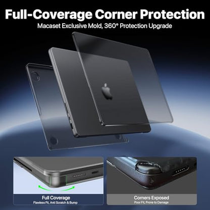 Macaset for MacBook Pro 16 inch Case 2024-2021 M4 M3 M2 M1 Pro/Max [Ultra-Thin Natural] for A3403 A3186 A2991 A2780 A2485 Protective Durable Hard Shell Laptop Cover-Space Gary Clear - color: Matte Gray