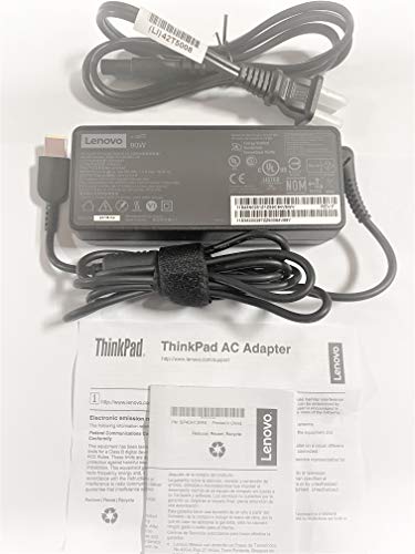 Lenovo 90W Slim Tip Ac Adapter ( 0B46994, ADLX90NLC2A, Original Packaging ) USA 2 Pin Power Cord Included , Black.