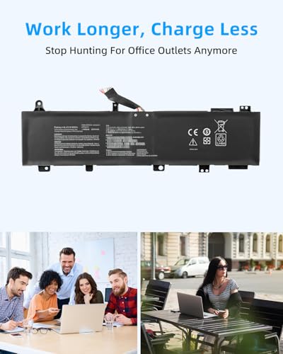 90Wh C41N1906-1 (Long line) Laptop Battery Replacement for ASUS TUF Gaming A15 FA506 FA506II FA506IU FA506IV FA506QR 2021 F15 FX506 FX506H FX506HM FX506L FX506LH High Performance