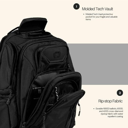 OGIO Renegade Backpack (Renegade Pro, Black) - color: Black, style: Renegade Pro
