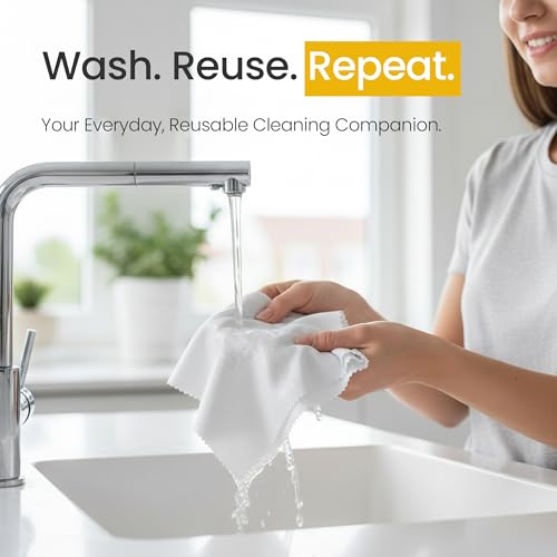 Microfiber Lens Cleaning Cloth | 12-Pack for Glasses, Sunglasses, Camera & Optical Lenses | Ultra Soft, Streak-Free Cleaning Cloths (Yellow, White & Black) - size: Pack of 12