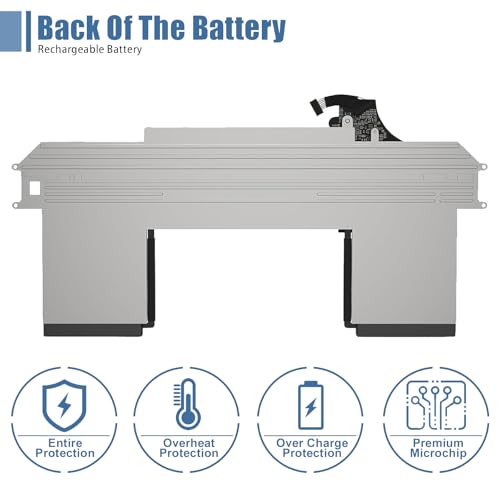 A1965 Laptop Battery Replacement for MacBook Air 13" Retina (2018 2019, Early 2020) EMC 3184 3302 MRE82 MRE92 MVFH2 MWTJ2 MVH22 MacBookAir8,1 8,2 9,1 Series A1932 A2179 11.4 V 55 Wh 4800 mAh - size: 11.27*5.87*0.17 inch A1965