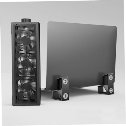 POPETPOP RGB Adjustable Speed Laptop Cooling Pad with Aluminum Heightened Stand, Professional Notebook Cooler for Gaming and Office Use