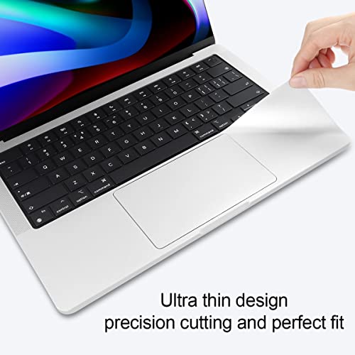 Batianda Metallic Trackpad Skin Cover Compatible with New MacBook Air 13.6 inch 2022 Model A2681 M1 Chip Palm Guard Rest with Touch Pad Protector, Silver - color: Silver