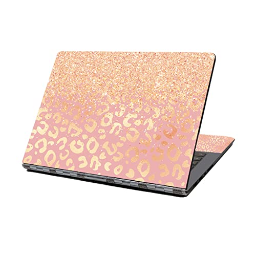 Laptop Skin Sticker Decal,12" 13" 13.3" 14" 15" 15.4" 15.6" Laptop Skin Sticker Protector Cover for Toshiba Hp Samsung Dell Apple Acer Leonovo Sony Asus Laptop Notebook (Pink Gold) - color: Pink Gold