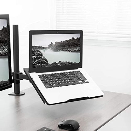 VIVO Dual 13 to 27 inch LCD Monitor Mount and Single Laptop Desk Mount Kit, Heavy Duty, Fully Adjustable Stand and Laptop Mount (Bundle)