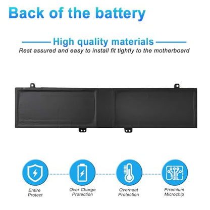76Wh C41N2101 Latop Battery Replacement for ASUS ROG Zephyrus G14 GA402 GA402R GA402RJ GA402NI GA402NJ GA402NV Zenbook Pro 14 UM6702RA UX8402ZA 15X K6501ZM M6501RR TUF Dash F15 FX517 - size: 13.97*3.30*0.29inch C41N2101