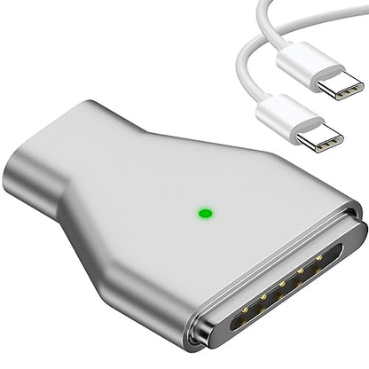 USB C to Magnetic 3 140W Charging Adapter Safe 3 Compatible with MacBook Pro 2023 (M2, 14/16 inch), MacBook Air 2022 (M2), MacBook Pro 2021 (M1, 14/16 inch) with 240W USB C Cable (1.5M) - size: Magnetic 3