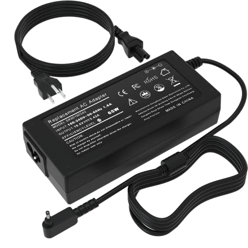 SOLICE 65W 19V Compatible with Acer Aspire 5 3 1 A315-55 A315-58 A317-22 A514-56 A517-58 A515-55 A517-54 A314-22 A315-22 Series Swift 3/Spin 5/Chromebook CB3111 N18Q13 N15Q9 Series Adapter Power Cord