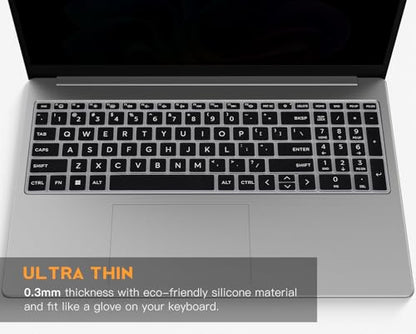 Keyboard Cover for 2026 2025 HP 15.6 inch Laptop 15-fc 15-fd Series, HP 15z-fc000 15t-fd000 fd100 fd200 15-fc0499nr 15-fc0502nr 15-fc0399nr 15-fc0099nr 15-fd0123dx 15-fd0127dx 15-fd0125dx 15-fd1073nr - color: Black