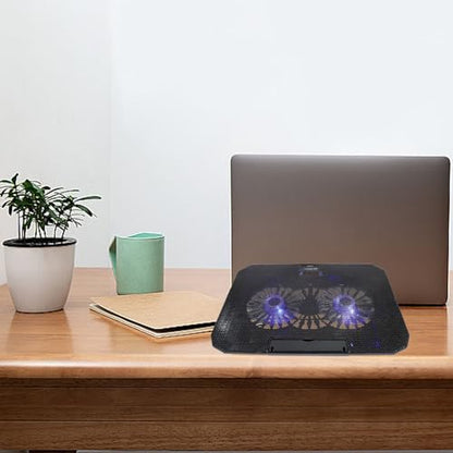 COHEALI Quiet USB-Powered Laptop Radiator Cooler Stand for Notebooks Portable Metal Mesh Cooling Pad with Efficient Heat Dissipation Lightweight Design for Enhanced Laptop Performance