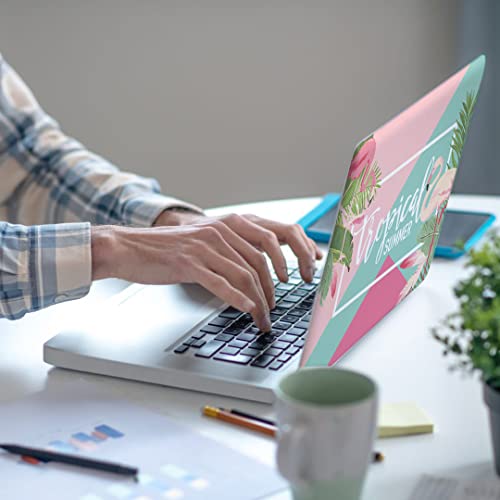 Laptop Skin Sticker,13.3 14 15 15.4 15.6 inch Laptop Skins,Universal Vinyl Decal,Dustproof Scratch Resistant Reusable Cover Protector with Free 2 Wrist Pads (Summer) - color: Summer