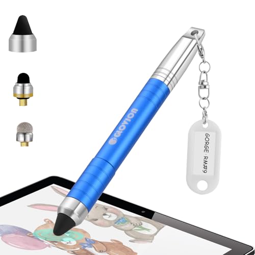 Stylus Pen for iPhone, Capacitive Stylus Pencil with Magnetic Cap 2 in 1 Kids Touch Screens Stylist Pens Compatible with Kindle Fire Android Kids Edition Tablet Ipad - Blue - color: Blue