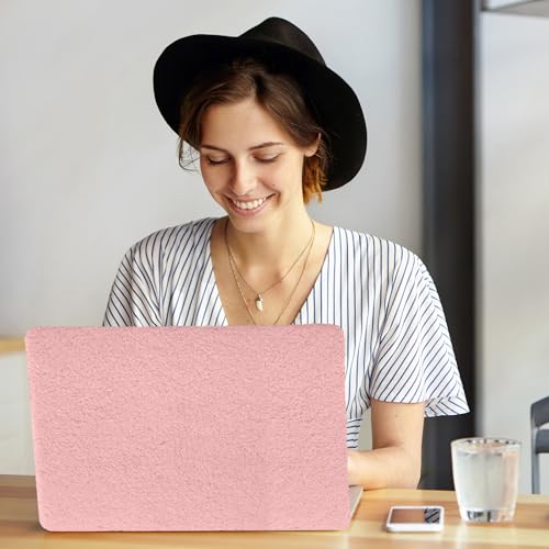 Compatible with MacBook Pro 13 inch Case M2 2026-2023 2022-2016 A2338 M1 A2251 A2289 A2159 A1989 A1708 A1706, Soft Fluffy Fuzzy Plush Faux Fur Leather Hard Shell Case & Keyboard Cover, Pink - color: Plush Pink, size: 2016-2026 Macbook Pro 13 inch M1 M2