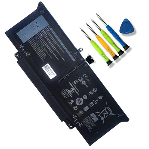 JOTACT JHT2H 52Wh Laptop Battery Compatible with Dell Latitude 7310 7410 Series Notebook P34S P34S001 4V5X2 Y7HR3 35J09 HRGYV WY9MP XMV7T 009YYF 7CXN6 T3JWC XMT81 0YJ9RP XMV7T K36KR X825P YY3GJ 7.6V - size: 10.44*4.01*0.16inch JHT2H