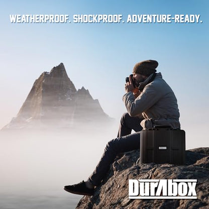 Durabox All Weather Hard Case 19 x 17 x 8” - TSA Approved Hard Shell Travel Case with Customizable Foam for Cameras, Lenses, Laptops, Electronics, Guns, Pistols and Other Gear - size: Large 19 x 17 x 8"